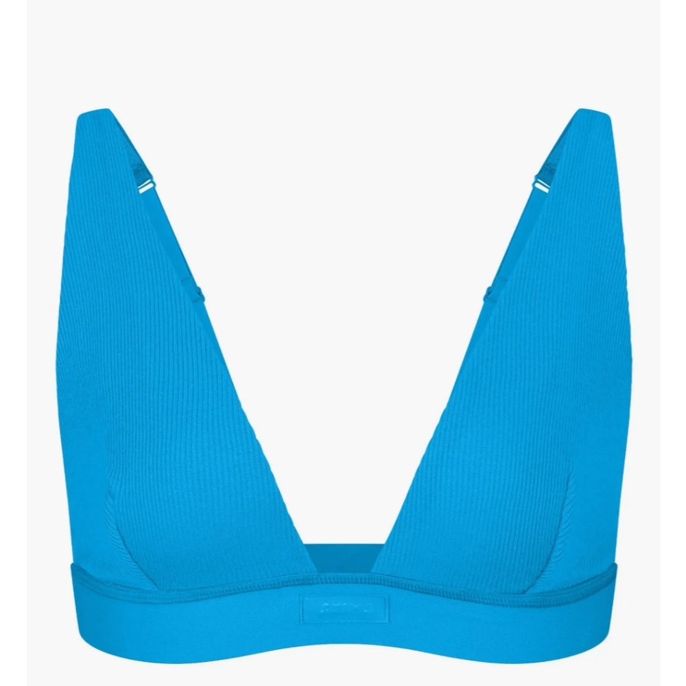 SKIMS Blue Plunge Bra